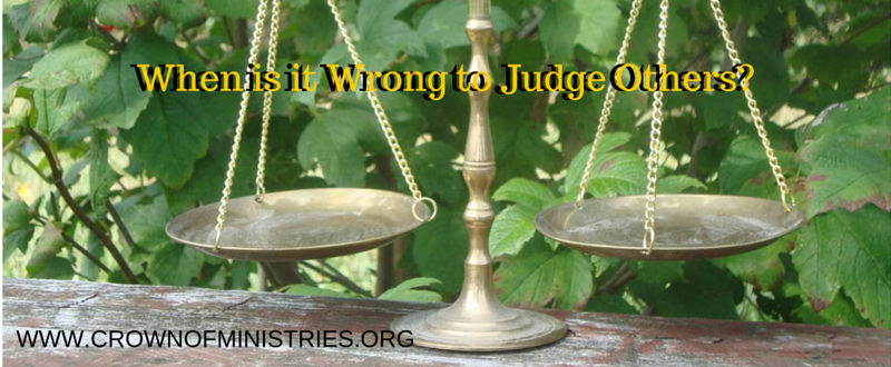 30. When is it Wrong to Judge Others_