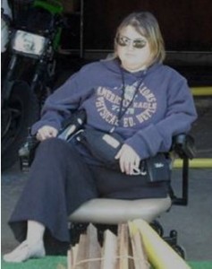 Becca and her VAD equipment
